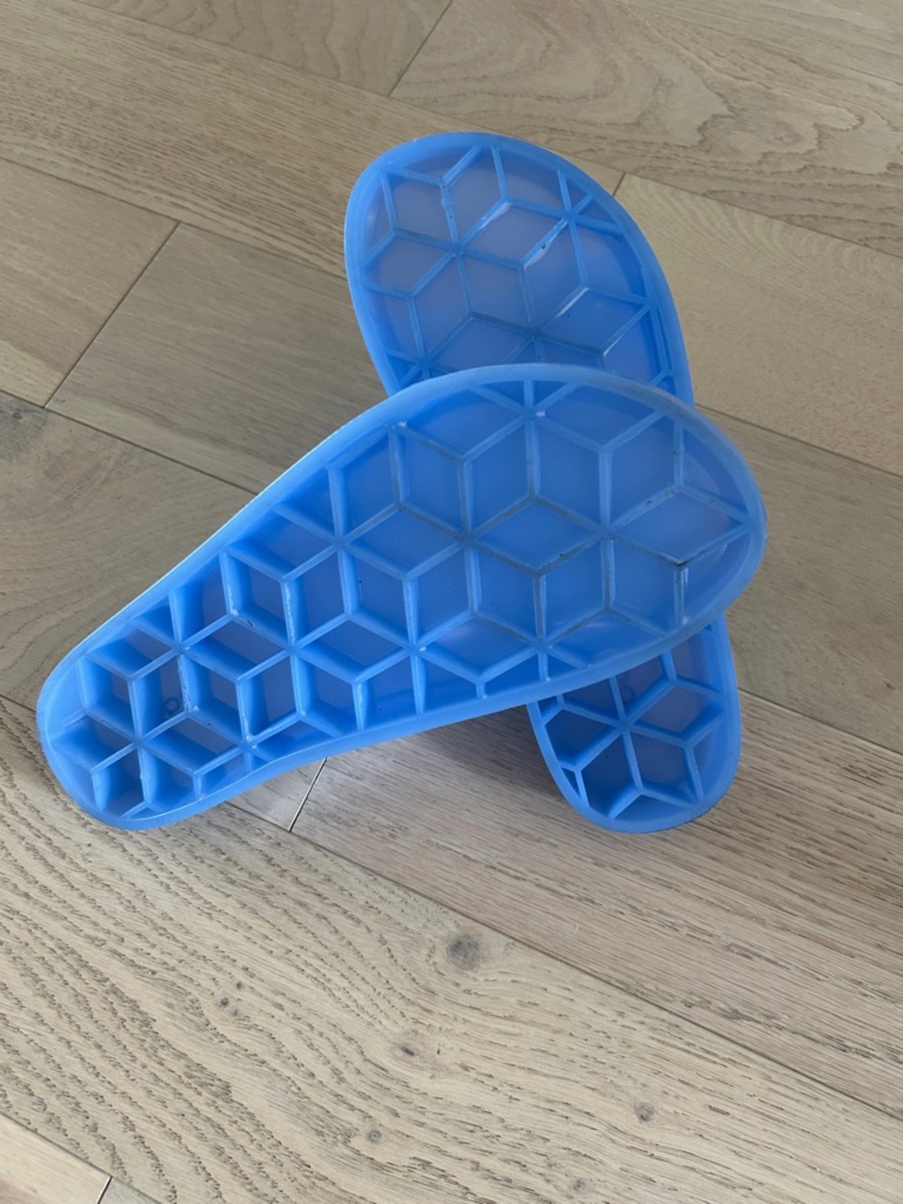 ALDO Blue Double-Buckle Jelly Slide Sandals - Picture 4 of 4